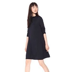 Daily Ritual Women's Jersey Mock-Neck Swing dress